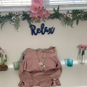 Cute and Sparkly Pink New York & Company Sweater